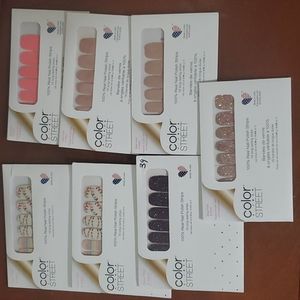 7 assorted color street manicures